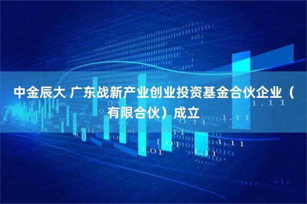 中金辰大 广东战新产业创业投资基金合伙企业（有限合伙）成立